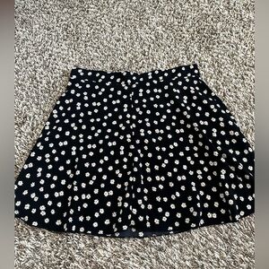 Papaya Black Floral Skirt